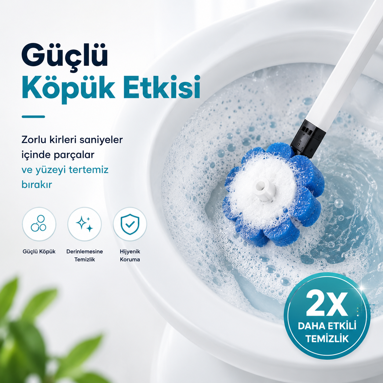 FloryaHome Hijyenik Tuvalet Temizlik Seti