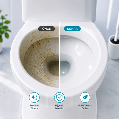 FloryaHome Hijyenik Tuvalet Temizlik Seti